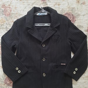 Blazer infantil Oliver Jr. Preto Tamanho 3 anos